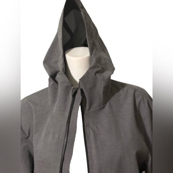 Mack Weldon Stormchaser Jacket Mens Large Waterproof Gray Hooded Full Zip - Picture 15 of 16